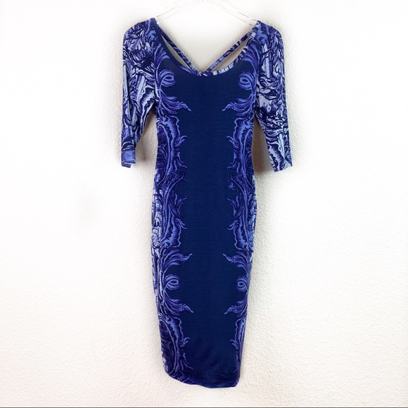 Isabel De Pedro Fitted Racerback Stretch Blue Sz 6 - Picture 1 of 6